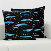 Blue Whales & rainbow stars