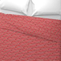 Small Painted White Stripes on Red