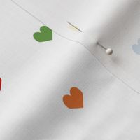 hearts rainbow valentines heart fabric hearts red yellow green blue hearts rainbow hearts cute