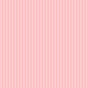 Beefy Pinstripe: Medium Millennial Pink Thin Stripe, Tiny Stripe