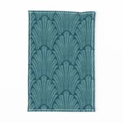 Art deco  teal medium Scale