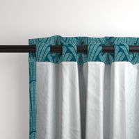 Art deco  teal medium Scale