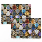 Rockin' Rocks - gold Geology Guitar picks large