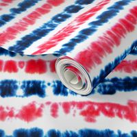 red and dark blue tie dye stripes 