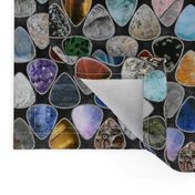 Rockin' Rocks - silver Geology Guitar picks medium