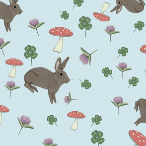 Rabbits and Lucky Clover