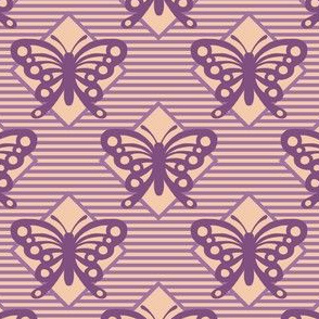 Vintage Matchbox Butterfly - Violet