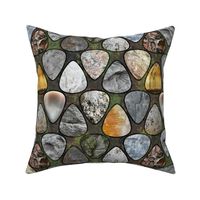 Rockin' Rocks - Fossil Guitar picks large