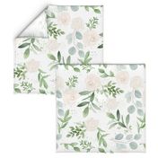 Watercolor Larger Flower Farmhouse Floral