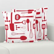 Kitchen Utensils in Red