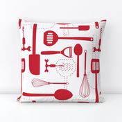 Kitchen Utensils in Red