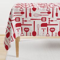 Kitchen Utensils in Red