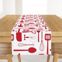 Kitchen Utensils in Red