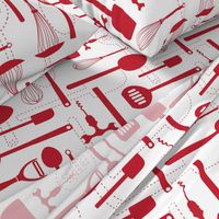 Kitchen Utensils in Red