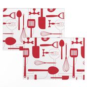 Kitchen Utensils in Red