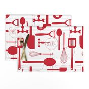 Kitchen Utensils in Red