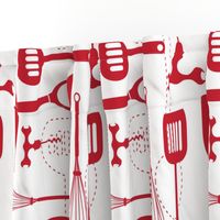 Kitchen Utensils in Red