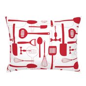 Kitchen Utensils in Red