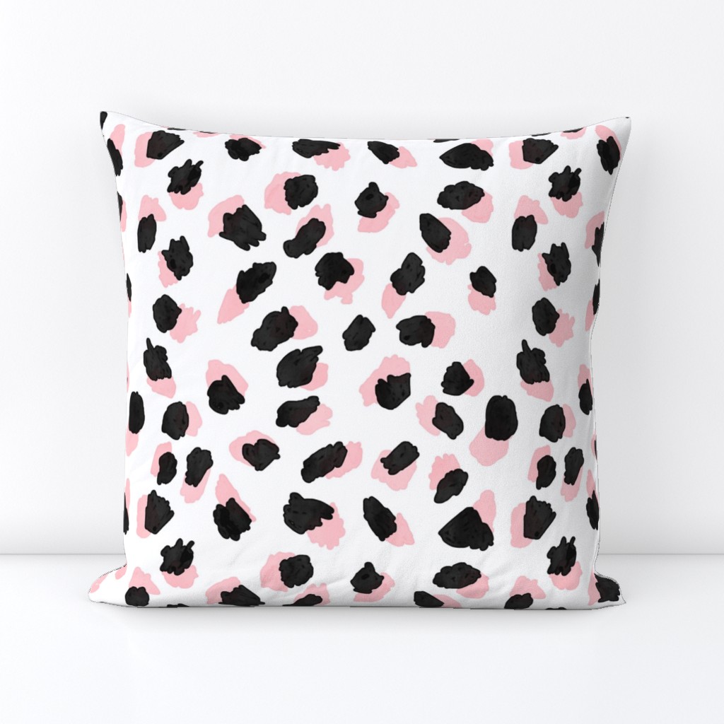 Abstract Pink Leopard Large