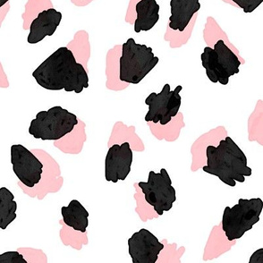 Abstract Pink Leopard Large