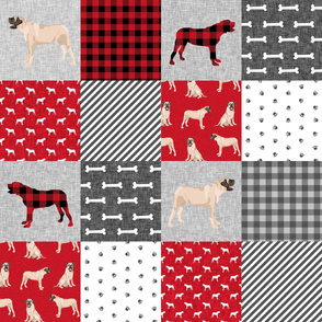 english mastiff pet quilt a floral quilt collection wholecloth cheater