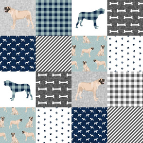 english mastiff pet quilt b floral quilt collection wholecloth cheater