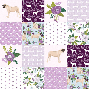 english mastiff pet quilt c floral quilt collection wholecloth cheater