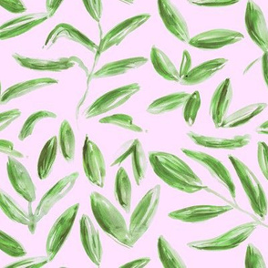 Vintage tea leaves || watercolor nature pattern