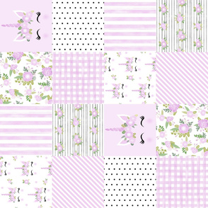 unicorn cheater quilt wholecloth unicorn quilt nursery fabric lavender unicorn railroad