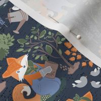 Small scale // The foxy gardener // orange foxes