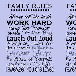 complete family rules blue