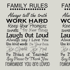 complete family rules  grey