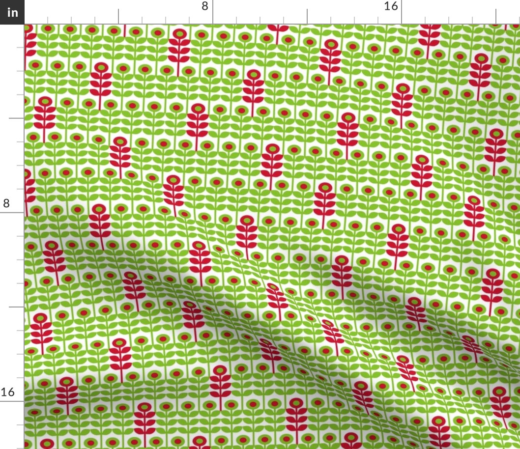 Brr Flowers Green Red