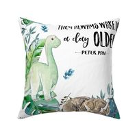 2 to 1 Yard of Minky 27"x36" Little Boys Dino