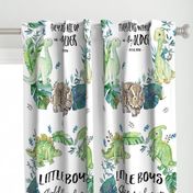 2 to 1 Yard of Minky 27"x36" Little Boys Dino