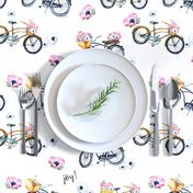 Joy of Vintage Bikes and Flowers