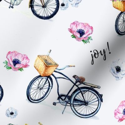 Joy of Vintage Bikes and Flowers