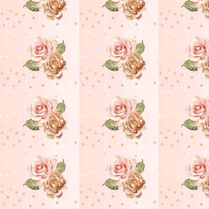 Rose gold florals rotated