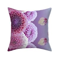 Dahlia Border Print ~ Plum Perfection ~ Half Scale