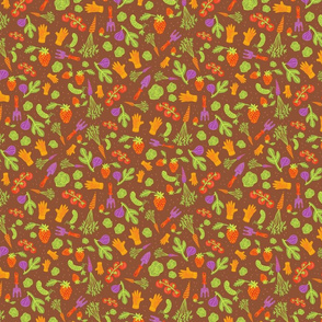 Spoonflower_Happy Garden Gal