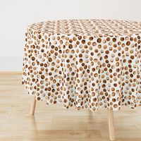 Watercolor Dots // Russet Brown // Medium