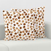 Watercolor Dots // Russet Brown // Medium