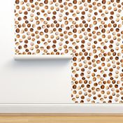 Watercolor Dots // Russet Brown // Medium