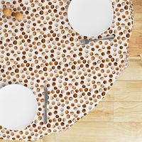 Watercolor Dots // Russet Brown // Small