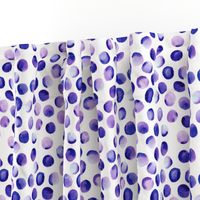 Watercolor Dots // Royal Purple // Small