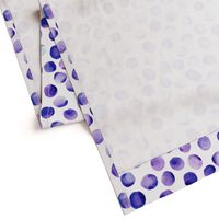 Watercolor Dots // Royal Purple // Large