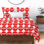 20 red white road signs traffic signs Graffiti vandalism vandalize pop art don't stop the music inspirational motivational encouraging messages