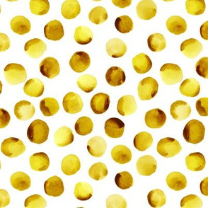 Watercolor Dots // Goldenrod // Small