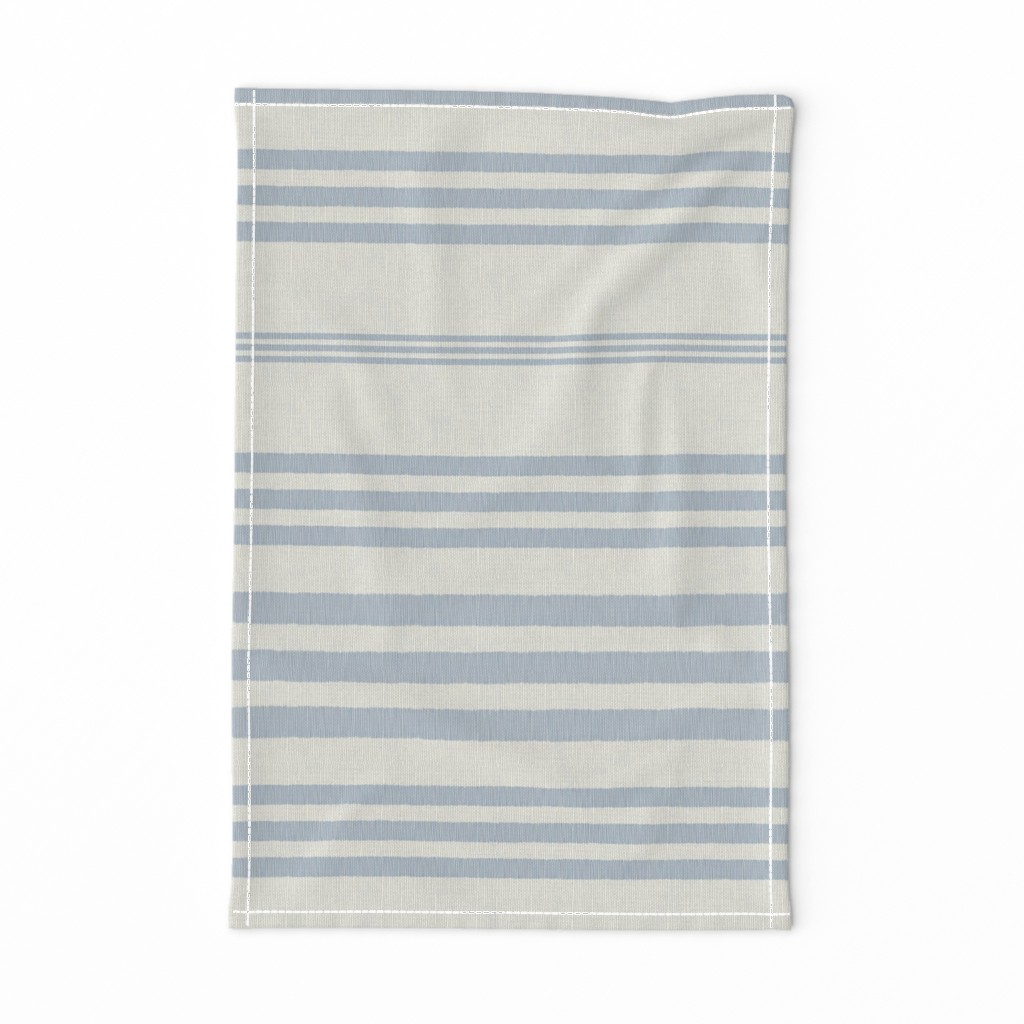 Country Linen Varied Stripes Blue