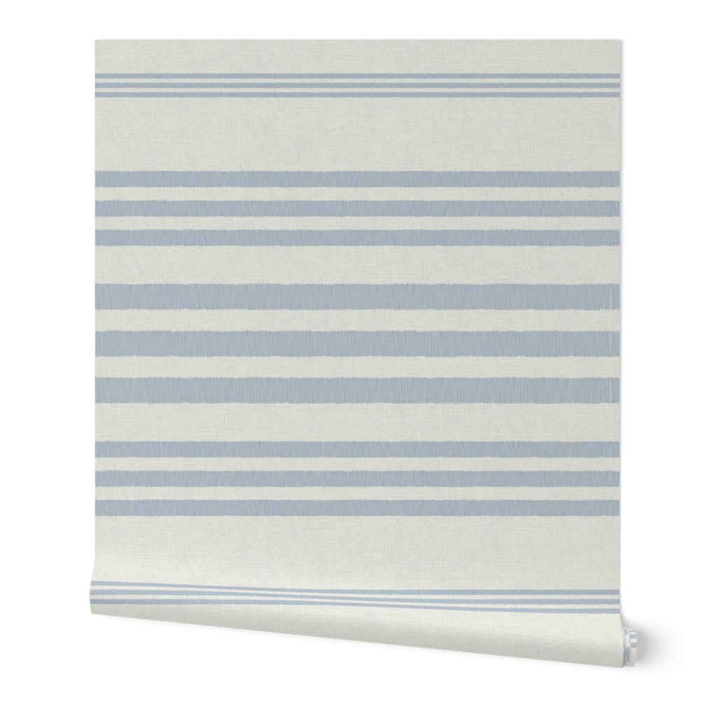 Country Linen Varied Stripes Blue